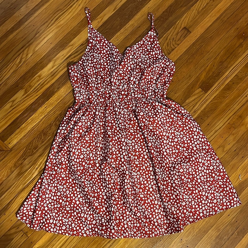 Red Floral Sundress 🫶